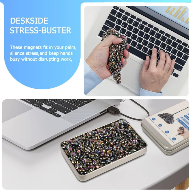 Alt view image 2 of 7 - 550PCS Magnetic Fidget Toys for Adults and Teens, Sensory Toys with ADHD | Stocking Stuffer Gifts for Men and Women; Quiet Sensory Fidgets for Teens with Autism; Classroom Prizes, Desk and Travel Toys