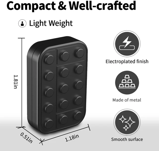 Alt view image 2 of 7 - Fidget Toys Adults Magnetic Desk Toy Metal Fidgets Slider, Stress Relief Sensory Toys for Autism ADHD Anxiety, Stocking Stuffers Gifts for Men Women