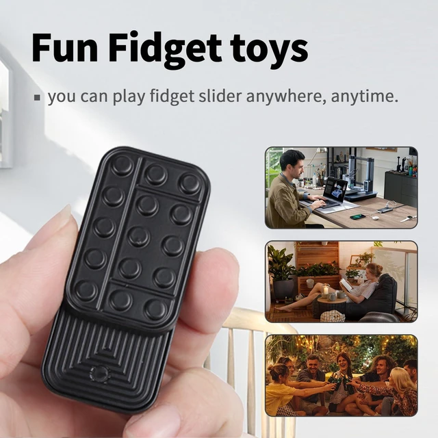 Alt view image 5 of 7 - Fidget Toys Adults Magnetic Desk Toy Metal Fidgets Slider, Stress Relief Sensory Toys for Autism ADHD Anxiety, Stocking Stuffers Gifts for Men Women