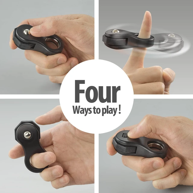 Alt view image 4 of 7 - Fidget Toy,Fidget Spinners Toy for Adults and Kids,Gifts Suitable for Children with Autism and ADHD,Quiet Office Desk Toy,Excellent for Relieving Stress and Anxiety Toys (Black)