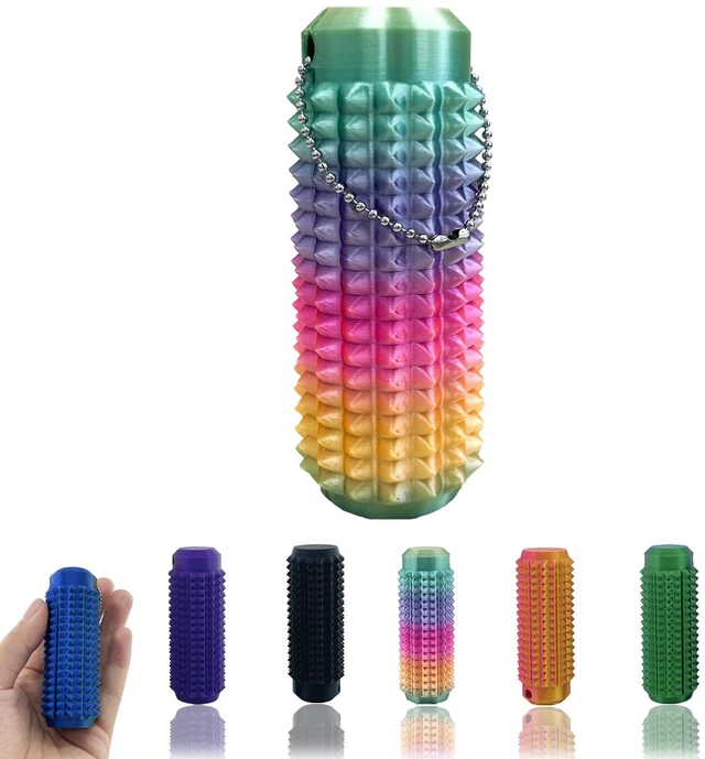 Main image of Little Ouchies Fidget, Pain Stim Fidget Keychain, Spiky Fidget Toys | Portable Stim Tool, Pocket Mini 3D Printed Keychain, Spiky Grippie Stim Sensory Toys, Anxiety Relief Gifts for Kids
