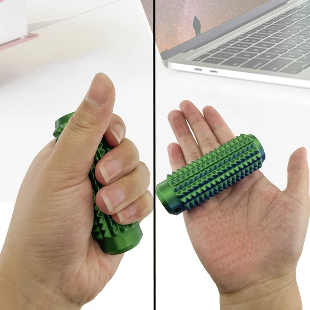 Alt view image 2 of 7 - Little Ouchies Fidget, Pain Stim Fidget Keychain, Spiky Fidget Toys | Portable Stim Tool, Pocket Mini 3D Printed Keychain, Spiky Grippie Stim Sensory Toys, Anxiety Relief Gifts for Kids