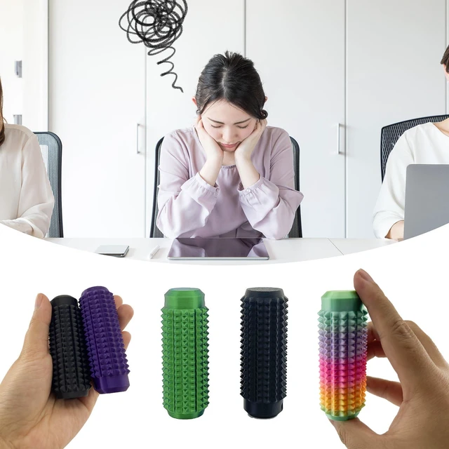 Alt view image 3 of 7 - Little Ouchies Fidget, Pain Stim Fidget Keychain, Spiky Fidget Toys | Portable Stim Tool, Pocket Mini 3D Printed Keychain, Spiky Grippie Stim Sensory Toys, Anxiety Relief Gifts for Kids