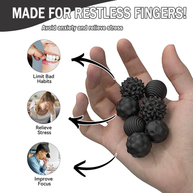 Alt view image 4 of 6 - Magnetic Fidget Balls Toys, Silicone Sensory Stress Relief Toy for Adults,Teens with Autism, Anxiety, ADHD, Fidget Magnets & Magnetic Toy Fun Gift