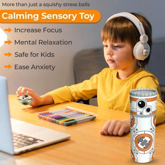 Alt view image 4 of 7 - Squishy Balls Set Stress Ball for Kids and Adults, Stress Relief Fidget Use for Play/ Decor/ Help Relieve Stress/ Improve Concentration and Focus