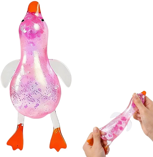 Main image of Duck Squishy Sugar Stress Ball,Soft Duck Stress Relief Squishy Ultra Moldable Slow Rise Relaxing Sensory Fidget for Anxiety Relief Suitable for Adult use in Offices and Homes(Pink)