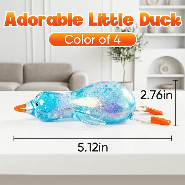 Alt view image 6 of 7 - Duck Squishy Sugar Stress Ball,Soft Duck Stress Relief Squishy Ultra Moldable Slow Rise Relaxing Sensory Fidget for Anxiety Relief Suitable for Adult use in Offices and Homes(Pink)