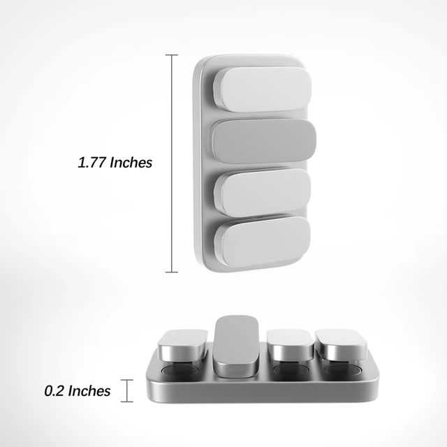 Alt view image 2 of 5 - Fidget Toys Adults Fidget Slider EDC Clicker (Matte Silver)