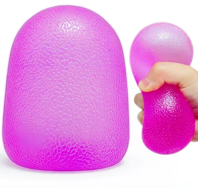 Main image of Purple Soft Stress Ball Figurines, Fun Soft Sensory Squishy | Giant Squishy Stress Relief Ball for Adults Collectible Figurines, Sensory Squishy Decor for Christmas Gifts, Party Favors
