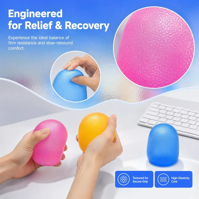 Alt view image 3 of 6 - Purple Soft Stress Ball Figurines, Fun Soft Sensory Squishy | Giant Squishy Stress Relief Ball for Adults Collectible Figurines, Sensory Squishy Decor for Christmas Gifts, Party Favors