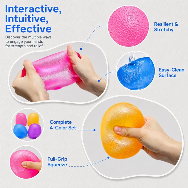 Alt view image 2 of 6 - Purple Soft Stress Ball Figurines, Fun Soft Sensory Squishy | Giant Squishy Stress Relief Ball for Adults Collectible Figurines, Sensory Squishy Decor for Christmas Gifts, Party Favors