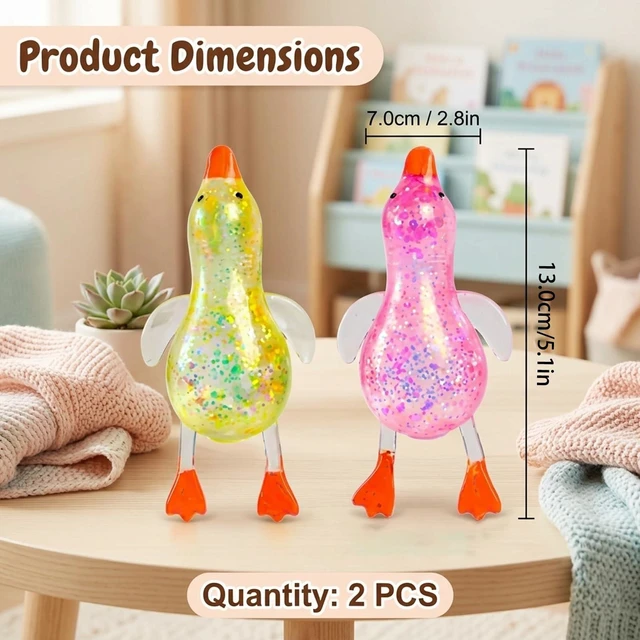 Alt view image 2 of 7 - Duck Decoration,Duck Ornament, Soft Textured, Portable Squeeze Ball for Classroom Breaks, Entertainment and Commutes