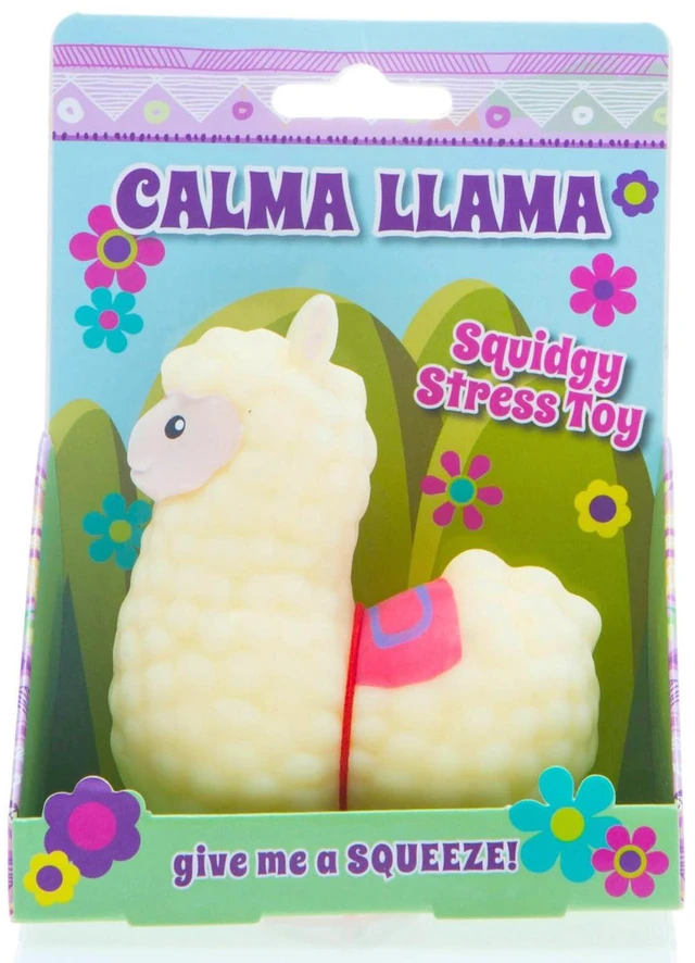Main image of Calma Llama Stress Relief Toy | Unique Stress Balls for Adults & Teenagers - Animal Squishy Fidget Toys for Anxiety - Cool Desk Accessories | Cute Stocking Stuffer Llama Gifts
