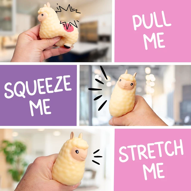 Alt view image 3 of 6 - Calma Llama Stress Relief Toy | Unique Stress Balls for Adults & Teenagers - Animal Squishy Fidget Toys for Anxiety - Cool Desk Accessories | Cute Stocking Stuffer Llama Gifts