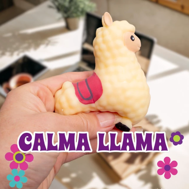Alt view image 4 of 6 - Calma Llama Stress Relief Toy | Unique Stress Balls for Adults & Teenagers - Animal Squishy Fidget Toys for Anxiety - Cool Desk Accessories | Cute Stocking Stuffer Llama Gifts