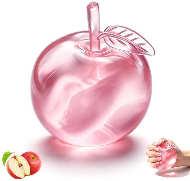 Main image of Squishy,Clear Cute Fruit Stress Ball for Adults,Relief(Pink) | Slow Rising Stress Relief,Stress Relief Toy,Soft Cute Fruit Anxiety Relief Dough,Cute Funny Desk Decor