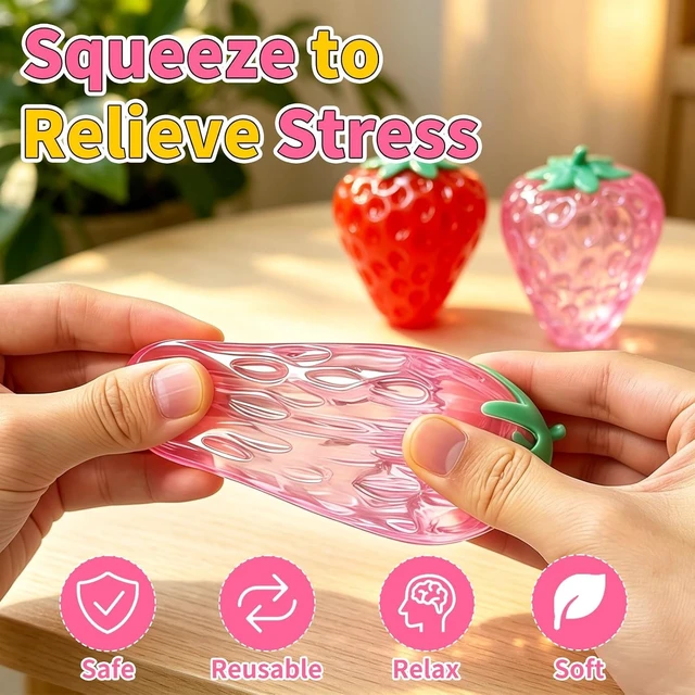 Alt view image 3 of 5 - Squishy Toy Set, Sensory Stress-Relief Soft Silicone Toys, Soft and Bouncy Stress-Relief Toys, Anxiety Relief, Cute Soft Silicone Toys, Party Favors (Set B)