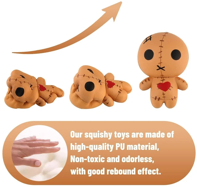 Alt view image 2 of 7 - 4.7 Inches Voodoo Dolls Squishies Ghost Doll Halloween Kawaii Soft Slow Rising Scented Squishies Stress Relief Kids Stress Relief Kid's Toys