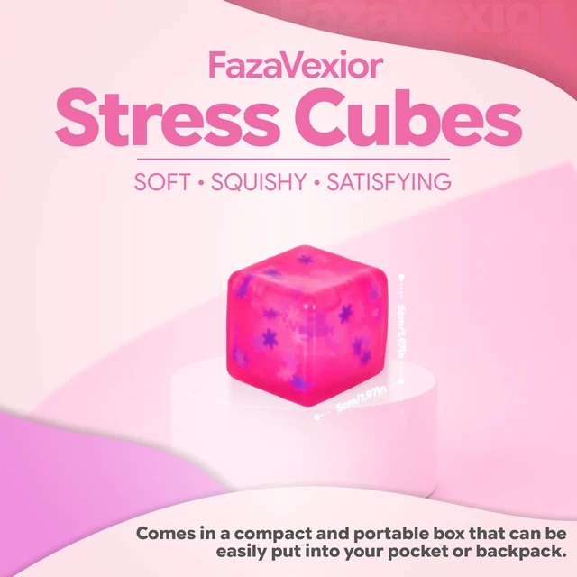 Alt view image 2 of 6 - Cube-Shaped Squishy Toy, Snowflake Sensory Fidget Stress Toy | Snowflake Design, Slow-Rising Squishy Texture, Soft Sensory Fidget Toy for Stress Relief and Relaxation