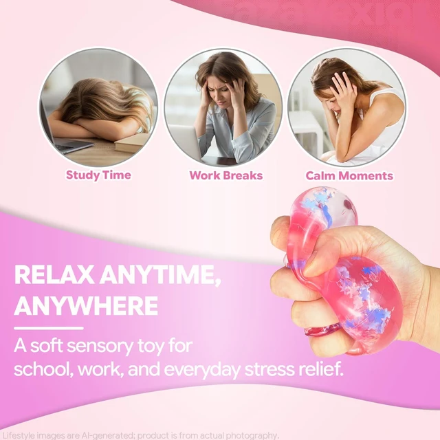 Alt view image 3 of 6 - Cube-Shaped Squishy Toy, Snowflake Sensory Fidget Stress Toy | Snowflake Design, Slow-Rising Squishy Texture, Soft Sensory Fidget Toy for Stress Relief and Relaxation