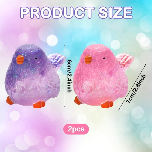 Alt view image 2 of 7 - 2Birds Stress Balls Fidget Squishy, Soft Slow Rebound Squeeze Toys for Stress Relief, Christmas Fidgets for Adults