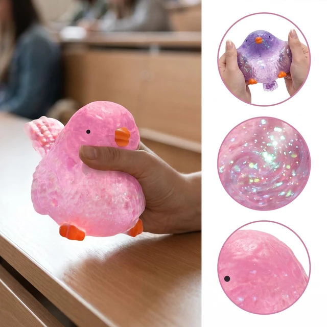 Alt view image 6 of 7 - 2Birds Stress Balls Fidget Squishy, Soft Slow Rebound Squeeze Toys for Stress Relief, Christmas Fidgets for Adults