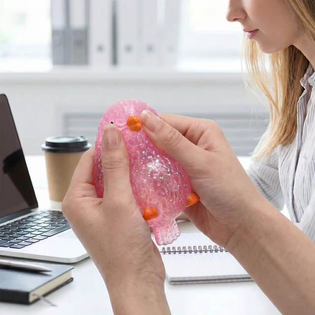 Alt view image 3 of 7 - 2Birds Stress Balls Fidget Squishy, Soft Slow Rebound Squeeze Toys for Stress Relief, Christmas Fidgets for Adults