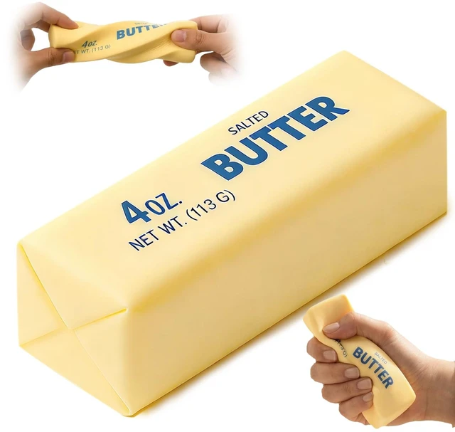 Main image of Butter Squishy,Slow Rising Squishy Toys | Stress Relief & Sensory Toys Squeeze Toy Soft Butter Squishy Toy Creative Gift for Office Desk & Classroom