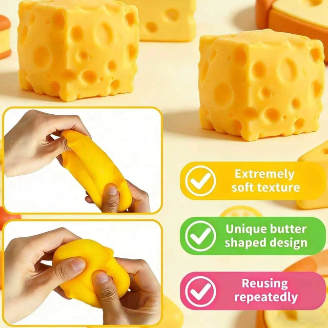 Alt view image 2 of 7 - Squeeze Toy, Easter Basket Stuffers for Kids Teens, Soft Simulation Food Squeeze Toy, Cute Desk Decor, Birthday Gift for Girls Boys, Office Classroom Fidget Pack
