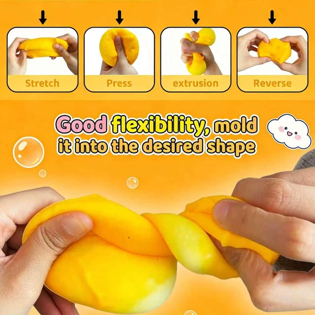 Alt view image 3 of 7 - Squeeze Toy, Easter Basket Stuffers for Kids Teens, Soft Simulation Food Squeeze Toy, Cute Desk Decor, Birthday Gift for Girls Boys, Office Classroom Fidget Pack
