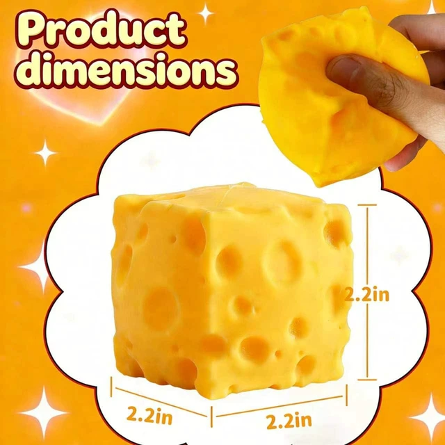 Alt view image 6 of 7 - Squeeze Toy, Easter Basket Stuffers for Kids Teens, Soft Simulation Food Squeeze Toy, Cute Desk Decor, Birthday Gift for Girls Boys, Office Classroom Fidget Pack