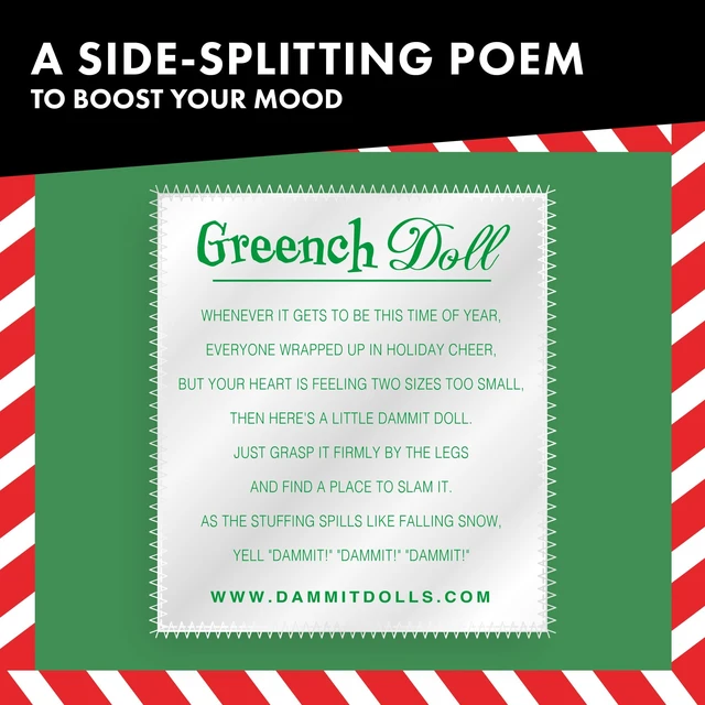 Alt view image 2 of 6 - Limited Edition - Dammit Santa Grnch - Stress Relief, Gag Gift