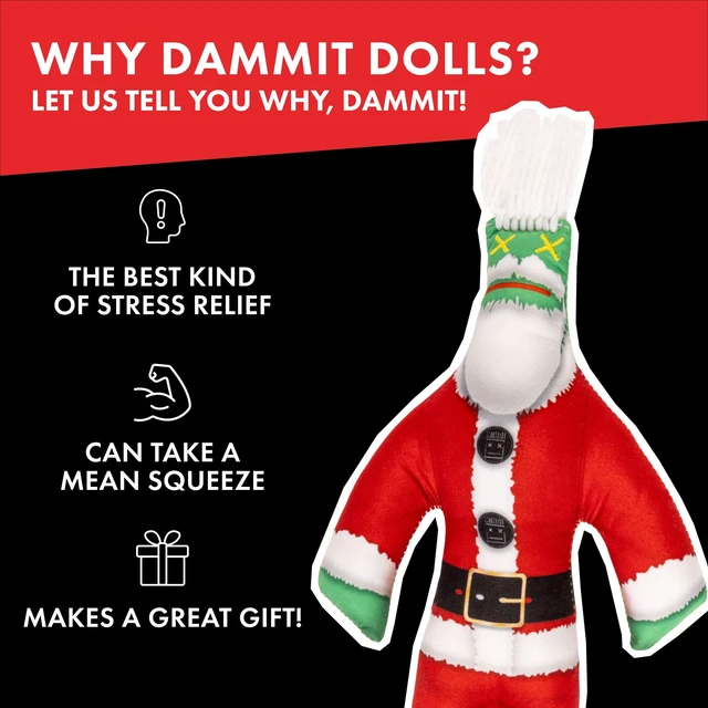 Alt view image 3 of 6 - Limited Edition - Dammit Santa Grnch - Stress Relief, Gag Gift