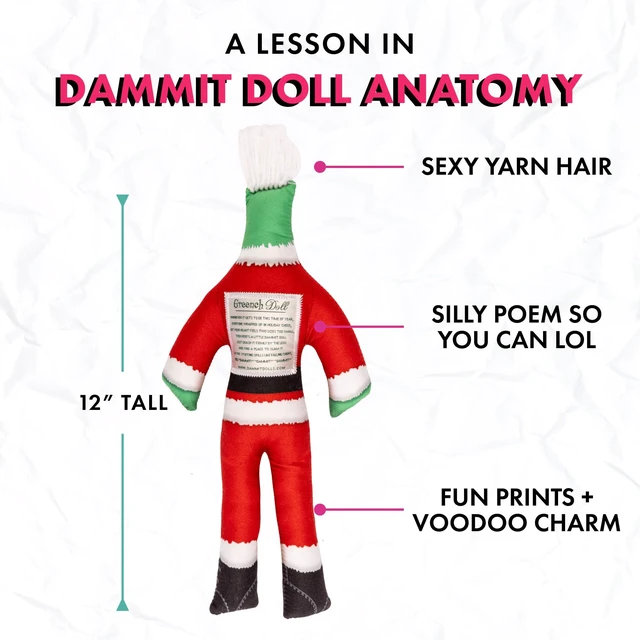 Alt view image 4 of 6 - Limited Edition - Dammit Santa Grnch - Stress Relief, Gag Gift