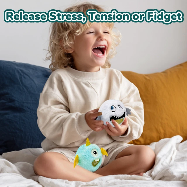 Alt view image 6 of 7 - Toys, Plush Monster Fidget Toys for Kids, Fidget Toys Adults Squishy Toys for Stress Relief, Calming, Focus, Autism and ADHD