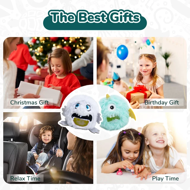 Alt view image 7 of 7 - Toys, Plush Monster Fidget Toys for Kids, Fidget Toys Adults Squishy Toys for Stress Relief, Calming, Focus, Autism and ADHD