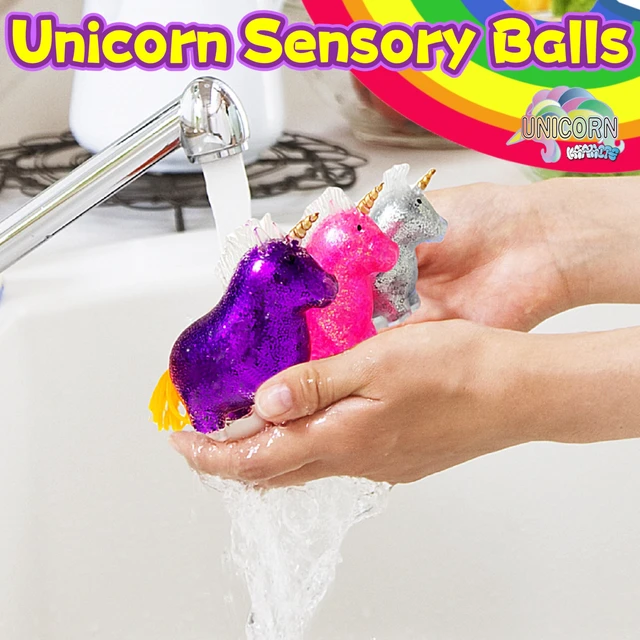 Alt view image 5 of 6 - Unicorn Stress Balls Vase Filler, Pink Unicorn Stress Squishy Ball | Squishy Unicorn Stress Balls for Vase Filler, Party Favors, Sensory Unicorn Squishy Ball for Home Decoration