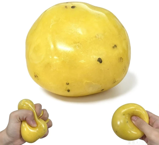 Main image of Squishy Stress Ball, Ultra Soft Realistic Food Squishies for Anxiety Relief, Office Desk Fidget
