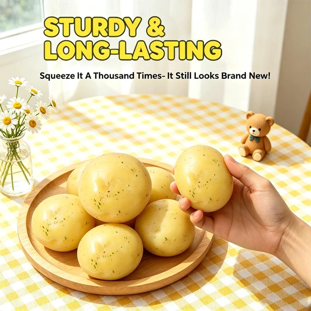 Alt view image 3 of 6 - Squishy Stress Ball, Ultra Soft Realistic Food Squishies for Anxiety Relief, Office Desk Fidget