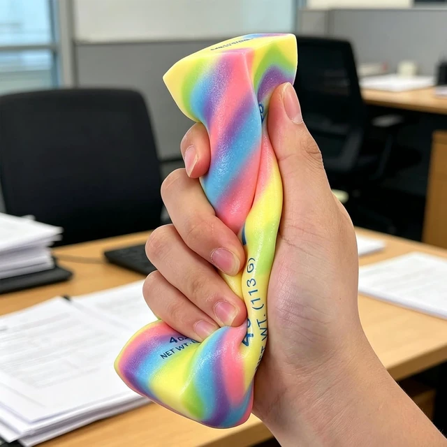 Alt view image 4 of 6 - Soft Butter Stick Fidget Toy,Slow Rebound Cute Butter Squeeze Stress Balls, Slow Rising Portable Squishy for Adults Anxiety & Stress Relief, Sensory Gifts for Office, Home (Colorful)