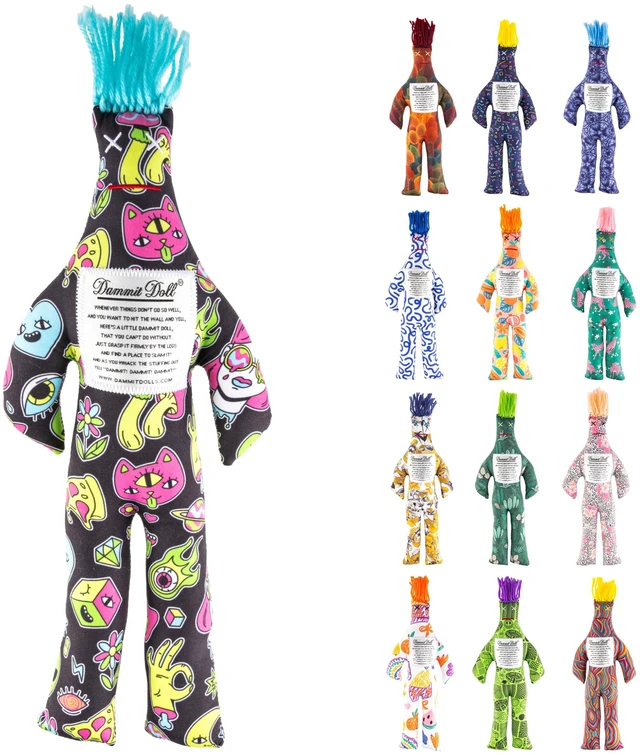 Main image of Stress Relief Gag Gift, Random Color - for Anger & Frustration Relief - White Elephant or Emotional Support Doll for Adults & Women - 1 Count