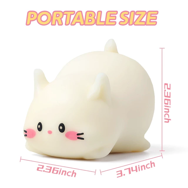Alt view image 3 of 7 - Balls, Cute Cat Figurines Squishy Balls for Adults Stress Relief | Sensory Fidget Balls, Squishy Animal Collectible Figurines, Dough Squishies Squeeze balls, Party Favors for Adults
