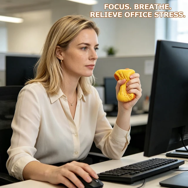 Alt view image 4 of 4 - Butter Bread Squishy Toy, Scented Realistic Bread Squishies, Stress Relief Fidget Stress Balls for Adults Teens ADHD Anxiety, Sensory Focus Toy Party Favors & Stocking Stuffers Gift