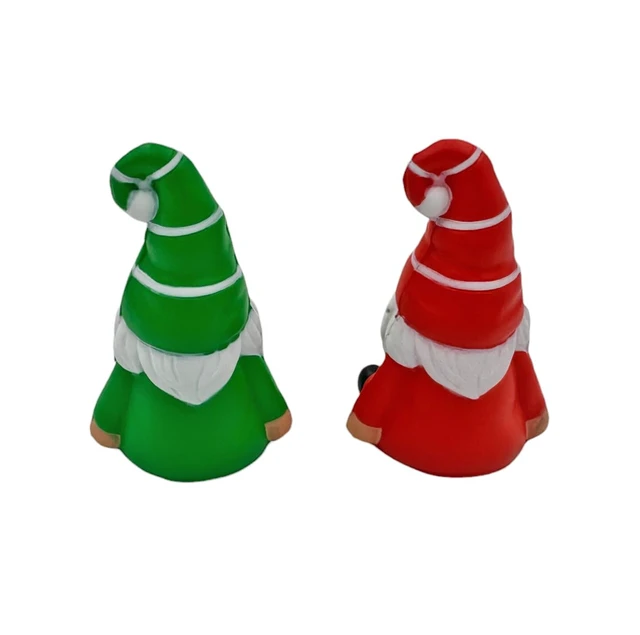 Alt view image 2 of 2 - Christmas 2 Pack! Stress Balls for Anxiety Stress Relief Sensory Garden Gnome Set Squeezable Squishy Gift Figure Figurines Office Desk Decoration