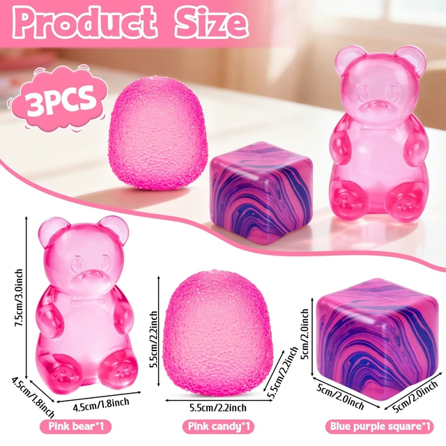 Alt view image 2 of 7 - Taba Squishies Fidget Toys, Stress Balls for Kids and Adults, Squishies Stress Cube, Sensory Toys for Kids with Autism, Fidgets for Classroom Prize, Birthday Gifts Party Favors(Random Color)