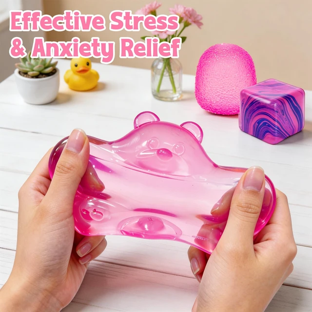 Alt view image 3 of 7 - Taba Squishies Fidget Toys, Stress Balls for Kids and Adults, Squishies Stress Cube, Sensory Toys for Kids with Autism, Fidgets for Classroom Prize, Birthday Gifts Party Favors(Random Color)