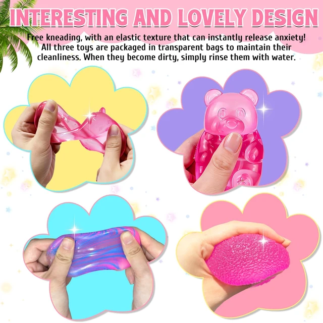 Alt view image 4 of 7 - Taba Squishies Fidget Toys, Stress Balls for Kids and Adults, Squishies Stress Cube, Sensory Toys for Kids with Autism, Fidgets for Classroom Prize, Birthday Gifts Party Favors(Random Color)