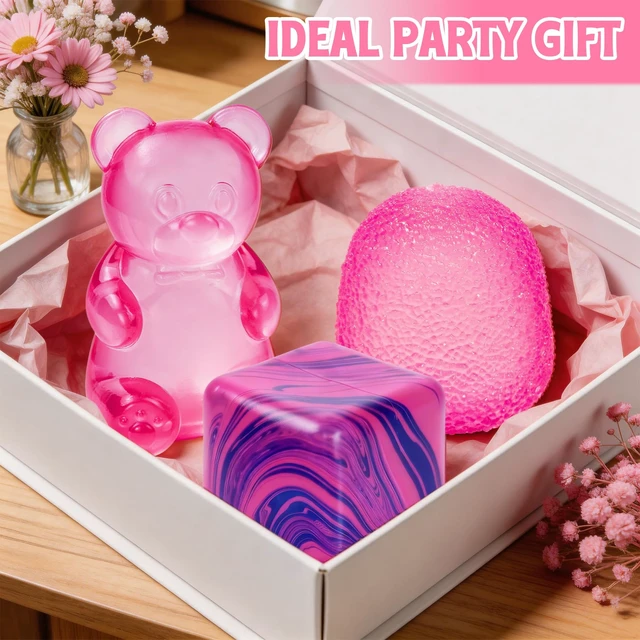 Alt view image 7 of 7 - Taba Squishies Fidget Toys, Stress Balls for Kids and Adults, Squishies Stress Cube, Sensory Toys for Kids with Autism, Fidgets for Classroom Prize, Birthday Gifts Party Favors(Random Color)