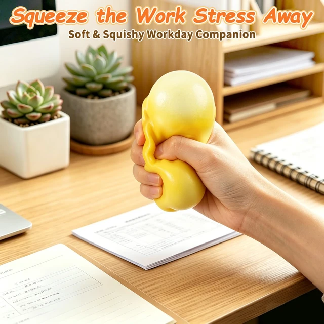 Alt view image 2 of 7 - Squishy Slow Rising Squeeze Toy, Extra Soft Squishy Fidget Toy, Stress Relief Sensory Novelty Fidget Squishy Toy Gift for Kids and Adults