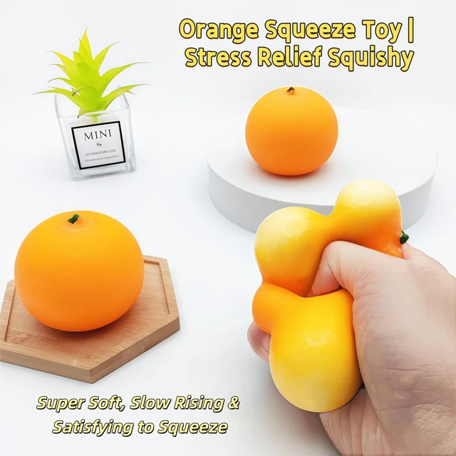 Alt view image 7 of 7 - Squishy, Fast Rebound Fidget Stress Relief Realistic Fruit Squeeze Toy, Anxiety Sensory Stress Squishy Hand Toys, Soft Simulation Fruit Stress Relief Balls, Calming Adults Fidget Toys